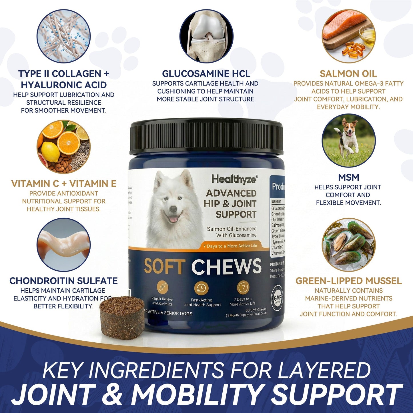 Advanced Hip & Joint Support Soft Chews✅️Fast Relief for Stiff Joints✅️90-DayGuarantee💎TikTok VIP Offer-Save 59% Today
