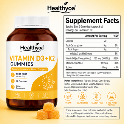 Vitamin D3 + K2 Gummies