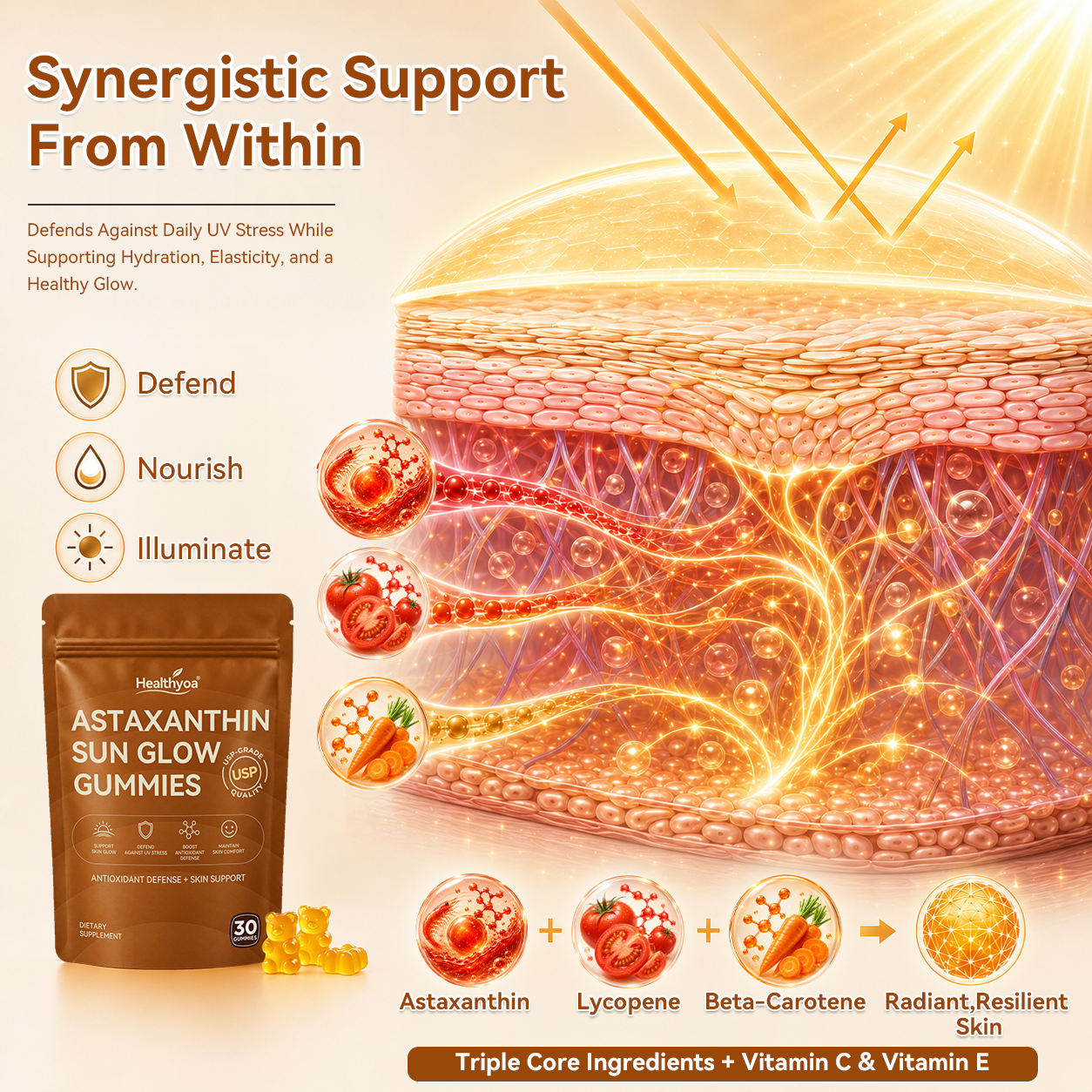 ✨Astaxanthin Sun Glow Gummies