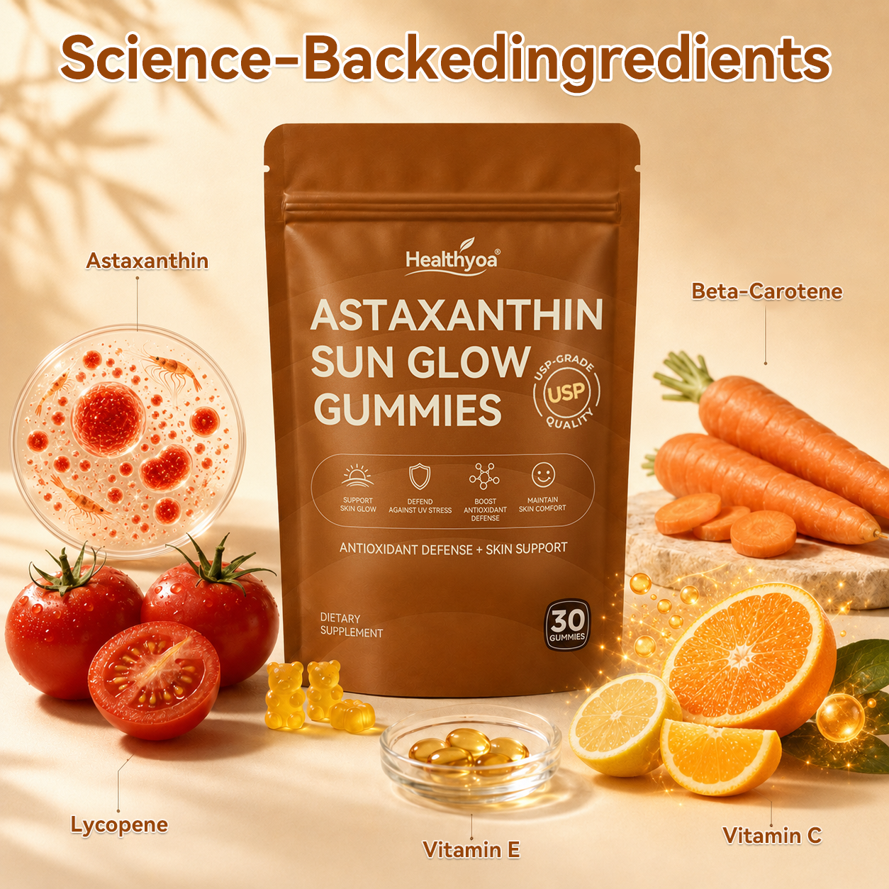 ✨Astaxanthin Sun Glow Gummies