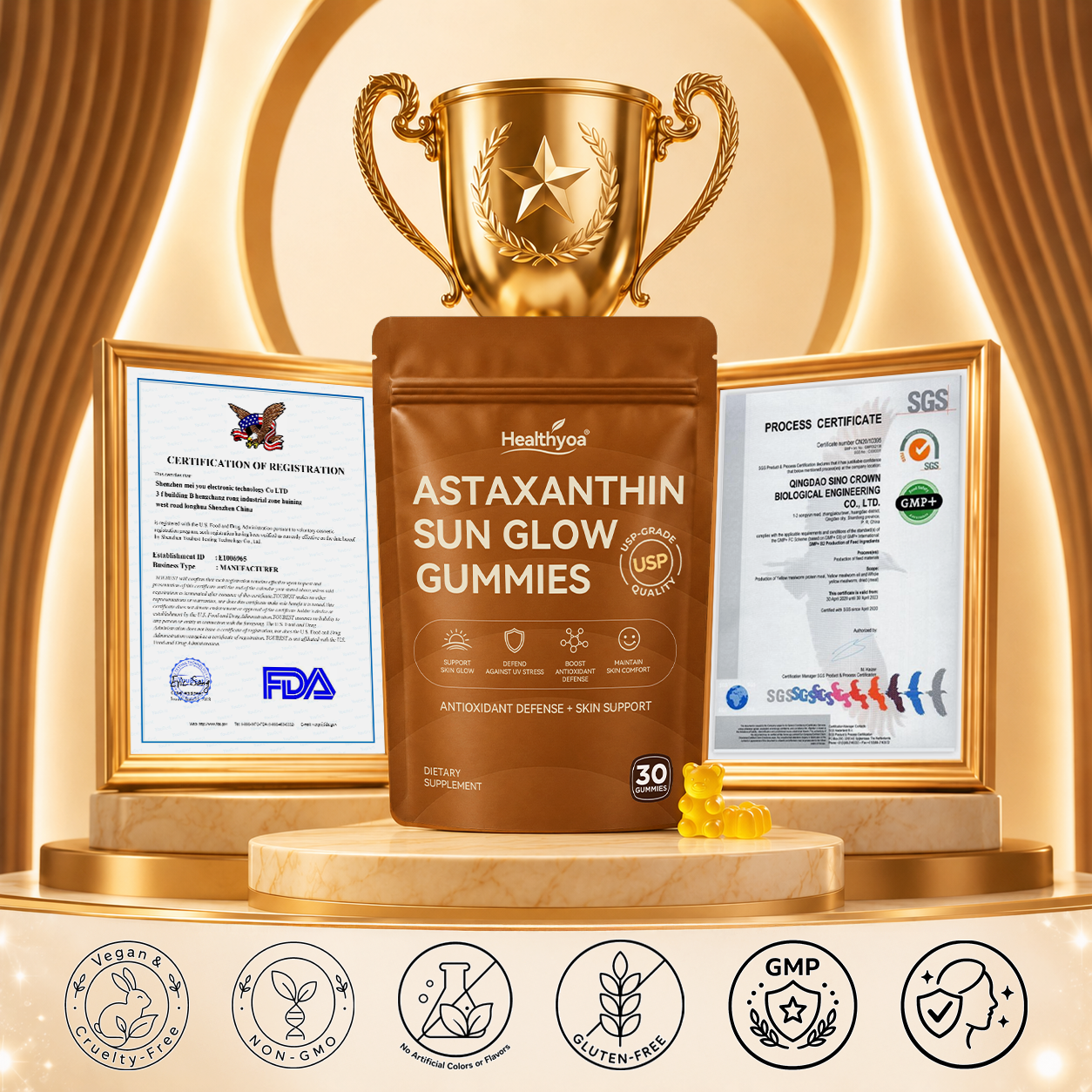 ✨Astaxanthin Sun Glow Gummies
