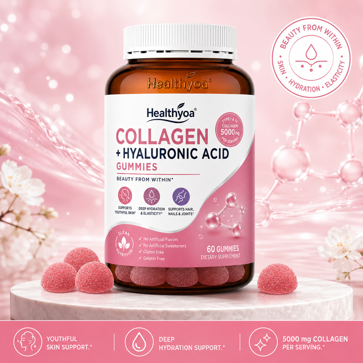 Collagen + Hyaluronic Acid Gummies
