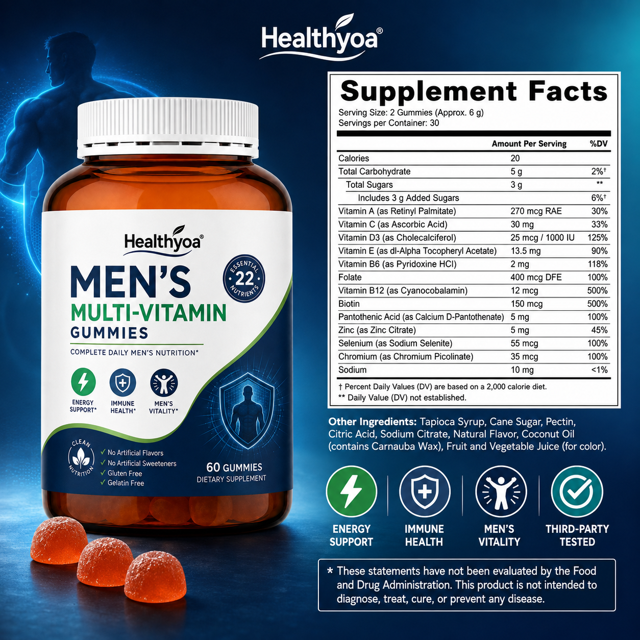 Men's Multi-Vitamin Gummies